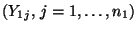 $ (Y_{1j},\, j=1,\ldots,n_1)$