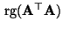 $ {\,{\rm rg}}({\mathbf{A}}^\top{\mathbf{A}})$