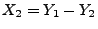 $ X_2=Y_1-Y_2$