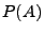 $\displaystyle P(A)$