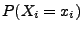 $\displaystyle P(X_i=x_i)$