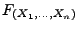 $ F_{(X_1,\ldots,X_n)}$