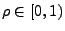 $ \rho\in[0,1)$