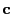 $ {\mathbf{c}}$