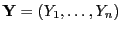$ {\mathbf{Y}}=(Y_1,\ldots,Y_n)$