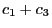 $\displaystyle c_1+c_3$