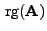 $ { {\rm rg}}({\mathbf{A}})$