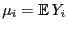 $ \mu_i={\mathbb{E} }Y_i$