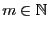 $ m\in\mathbb{N}$