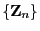 $ \{{\mathbf{Z}}_n\}$