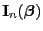 $ {\mathbf{I}}_n({\boldsymbol{\beta}})$