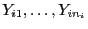 $ Y_{i1},\ldots,Y_{in_i}$