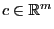 $ c\in\mathbb{R}^m$