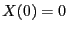 $ X(0)=0$
