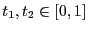 $ t_1,t_2\in[0,1]$