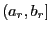 $ (a_r,b_r]$