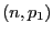 $ (n,p_1)$