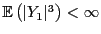 $ {\mathbb{E} }\bigl(\vert Y_1\vert^3\bigr)<\infty$