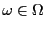 $ \omega\in\Omega$