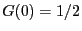 $ G(0)=1/2$