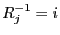 $ R_j^{-1}=i$