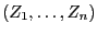 $ (Z_1,\ldots,Z_n)$
