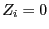 $ Z_i=0$