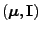 $ ({\boldsymbol{\mu}},{\mathbf{I}})$