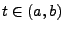 $ t\in(a,b)$