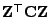 $ {\mathbf{Z}}^\top{\mathbf{C}}{\mathbf{Z}}$