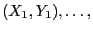 $ (X_1,Y_1),\ldots,$