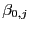 $ \beta_{0,j}$