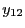 $ y_{12}$