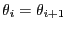 $ \theta_i=\theta_{i+1}$