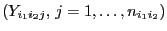 $ (Y_{i_1i_2j},  j=1,\ldots,n_{i_1i_2})$