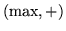 $(\max,+)$